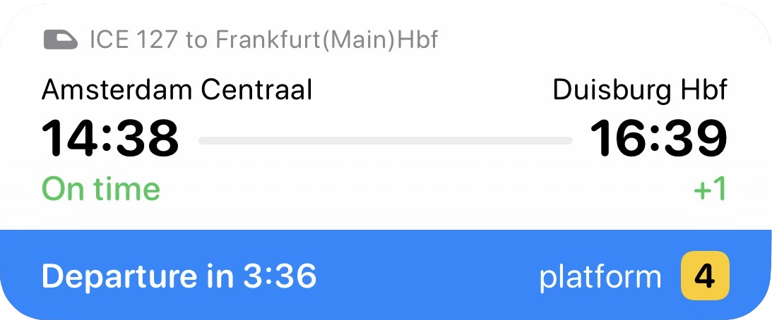 Live Activity on lock screen